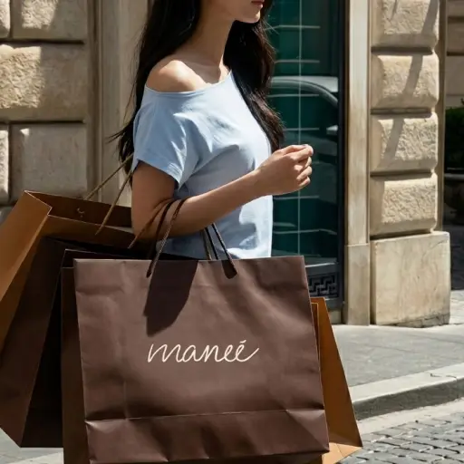 Woman posing in minimalist beige clothing with soft lighting