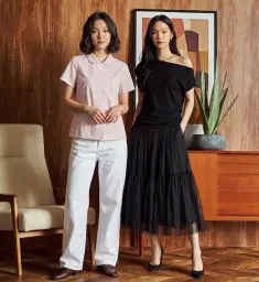 Stylish clothing minimalist layout